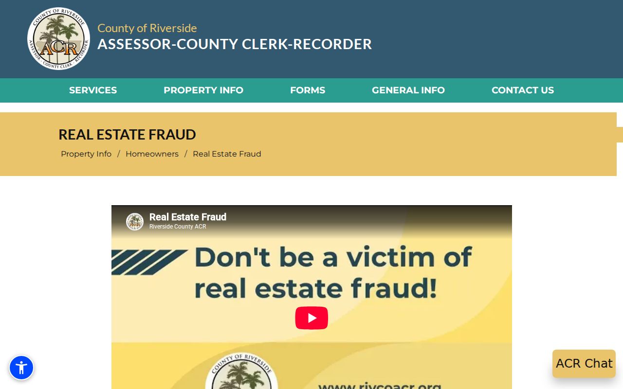 Cathedral City Riverside County real estate fraud protection