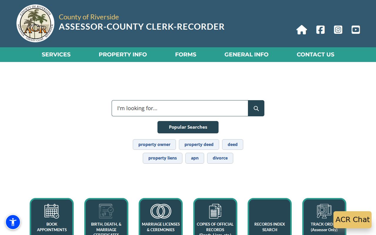 Cathedral City ZIP code directory county assessor recorder information